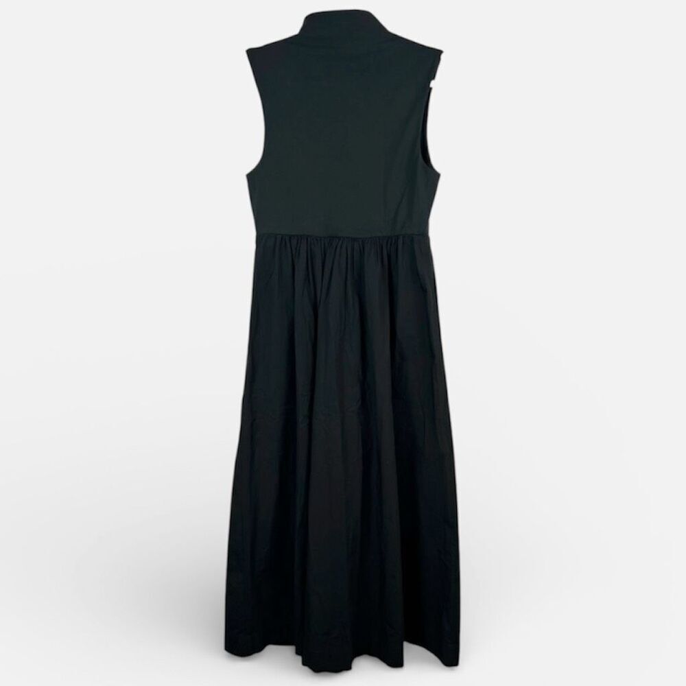 J.Crew Fitted Knit Mockneck Dress with Poplin Skirt - Black Size XS NWT BY263 - Picture 8 of 13